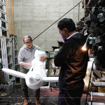 運(yùn)用保麗龍做出等比例模型，精緻細(xì)膩的手工展現(xiàn)各個(gè)階段不同的面貌。
(2023.03.22 職人團(tuán)隊(duì)前往與藝術(shù)家