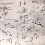 來自藝術(shù)家張婷雅的手稿，充滿了想像空間，串聯(lián)旱溪鳥類，臺灣特有的動植物，與自然環(huán)境共容並生生不息。