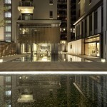 中庭水池景觀完工實(shí)景圖