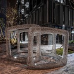 街角廣場(chǎng)夜景 實(shí)景圖