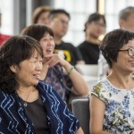 林院長詼諧風(fēng)趣的演講，吸引全場聽眾的目光