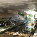 沙鹿地區(qū)的「母親之河」，長久以來提供居民生活上的需要，包括生活用水、洗衣及洗菜等，形成了別具特色的「洗衣文化」。