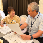 新業(yè)建設創(chuàng)辦人 穆椿松先生 與各部門主管一同參與，凝聚成長的養(yǎng)分，攜手同行。