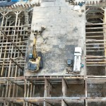 以俯瞰角度，築之細(xì)道地下室的土方開挖、整地工程已告完成！