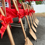 閃耀著金黃色光芒的金鏟，每把都身負(fù)重任，將開啟臺中北屯「新業(yè)-大塊藏硯」美好家園。