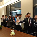 林佳龍市長(zhǎng)參觀新業(yè)誠(chéng)家室內(nèi)公設(shè)