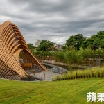 「竹跡」位在豐原展區(qū)第4區(qū)（葫蘆墩親水公園），佔(zhàn)地1388平方米。業(yè)者提供