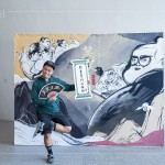 『新業(yè)掌門人在此！』，精心設(shè)計(jì)的手拿牌搭配靈活的肢體動(dòng)作，住戶恣意發(fā)揮，呈現(xiàn)心目中武林大俠的模樣。